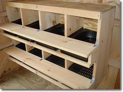 slanted nesting boxes for chickens